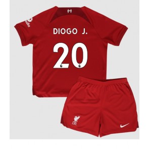 Liverpool Diogo Jota #20 kläder Barn 2022-23 Hemmatröja Kortärmad (+ korta byxor)